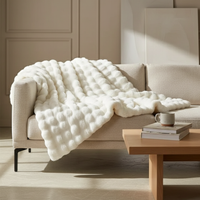 Faux Fur Throw Blanket 127 x 152cm