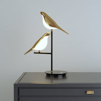 Perched Bird Brass Wall Light
