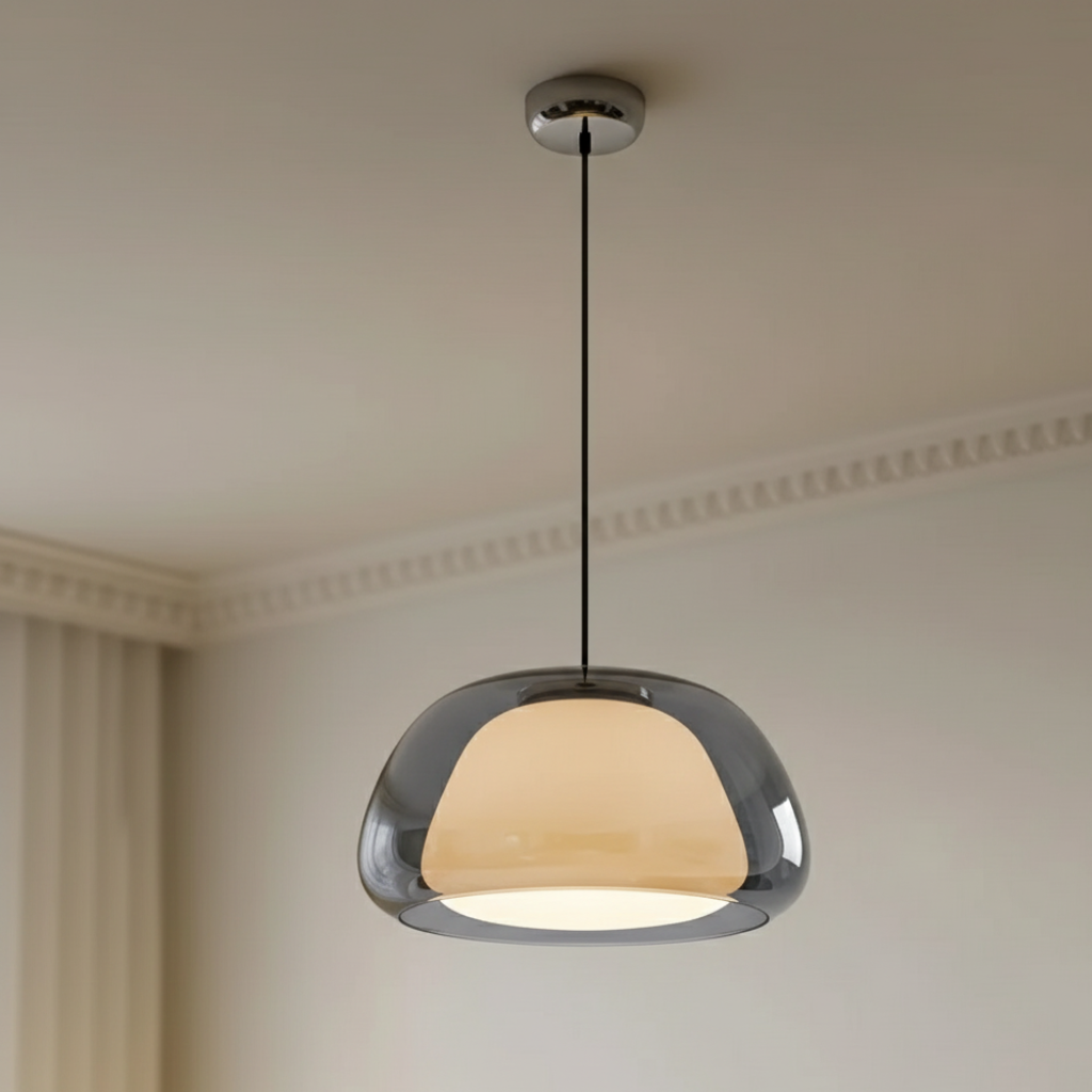 Tinted Glass Dome Pendant Light