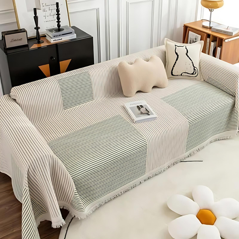 CozyCover Tasselled Sofa Cover