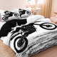 Motorcycle Print Duvet Set