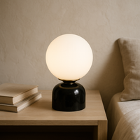 Marble and Glass Table Lamp 23cm