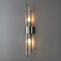 Crystal sconce in hallway