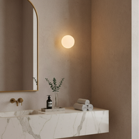 Solstice Milk Glass Wall Light