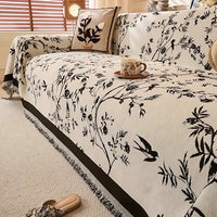 Ormel Floral Chenille Sofa Cover