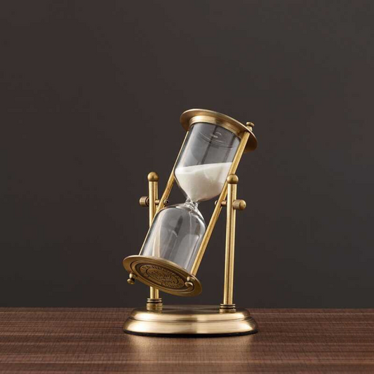 Antique Brass Hourglass