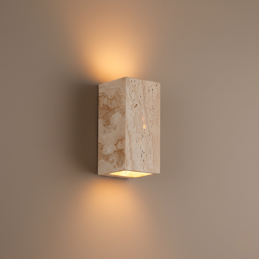 Travertine Up & Down Wall Light