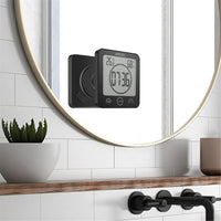 Waterproof Suction Shower Clock