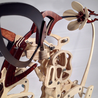 Balancing Wooden Hummingbird Sculpture