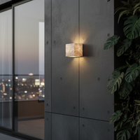 Travertine Up & Down Wall Light