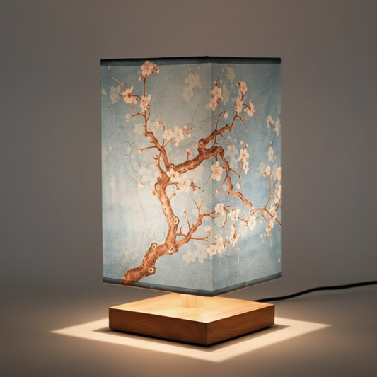 Bamboo & Fabric Table Lamp