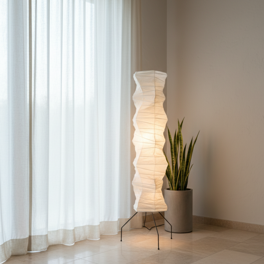 Wabi-Sabi Rice Paper Floor Lamp 180cm