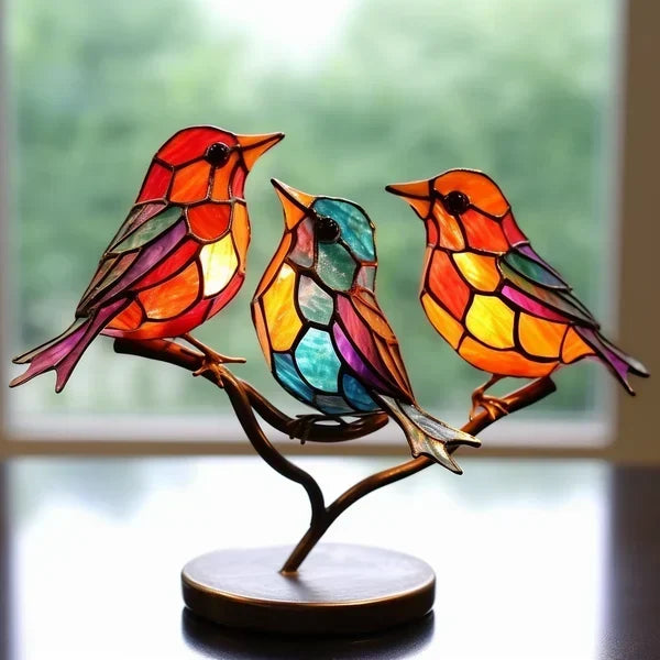 Glass ornament arrangements