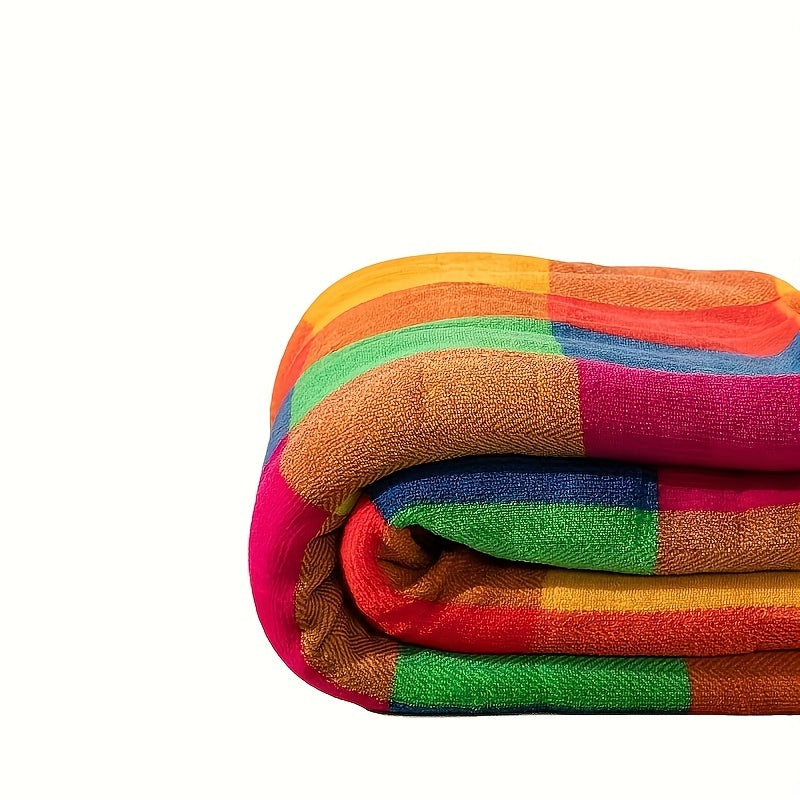Reversible sherpa check blanket