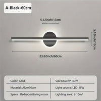 Slim Aluminium Over-Mirror Light 60cm