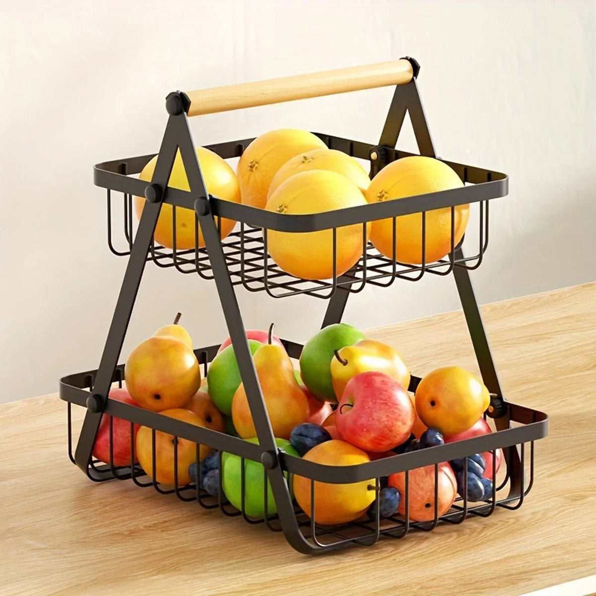 Tiered Metal Fruit Basket