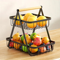 Tiered Metal Fruit Basket