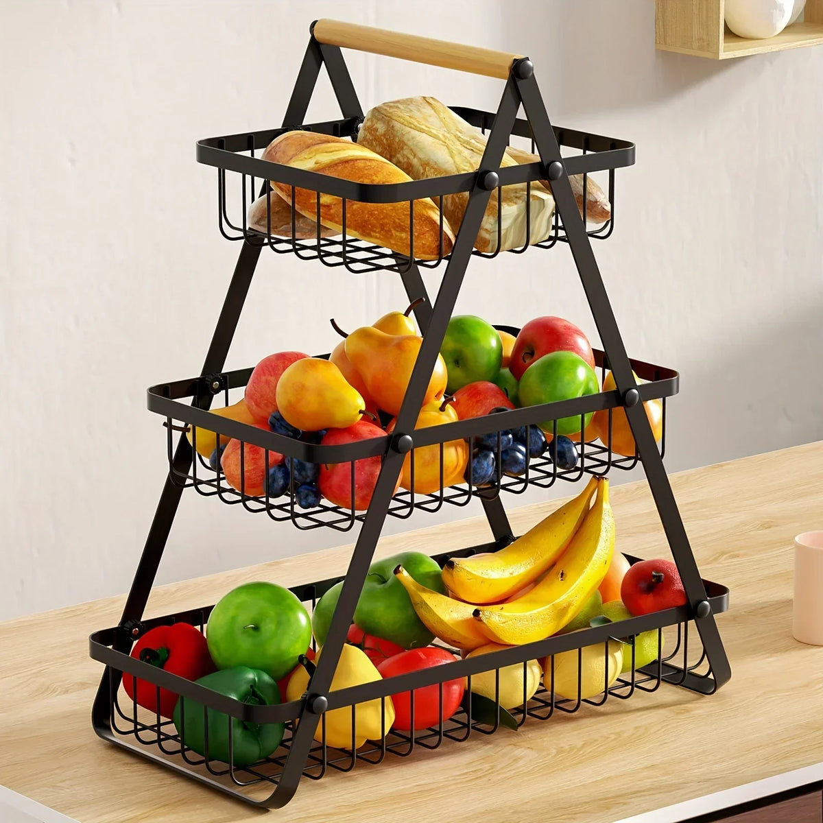 Tiered Metal Fruit Basket