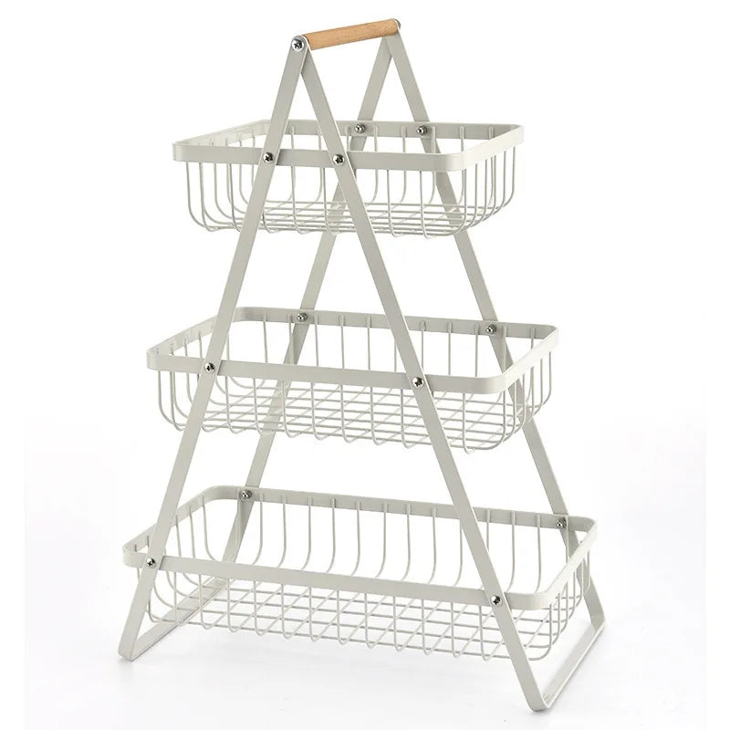 Tiered Metal Fruit Basket