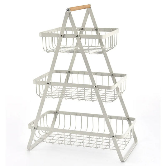 Tiered Metal Fruit Basket