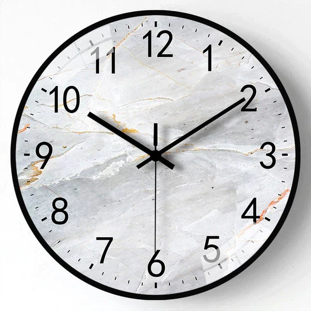 Minimalist Glass-Face Wall Clock