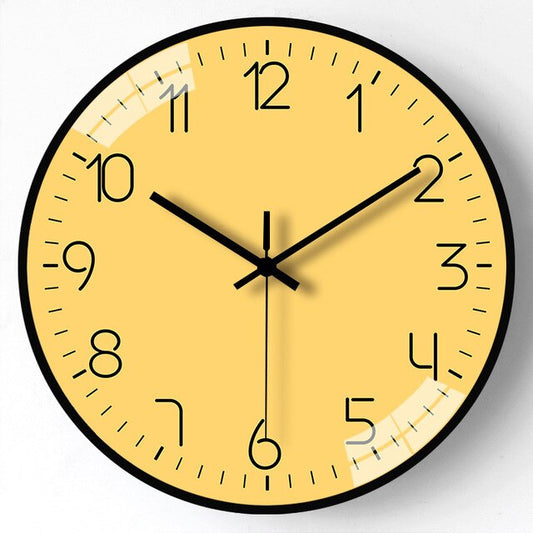 Minimalist Glass-Face Wall Clock
