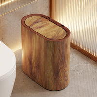 Lidded Stone-Effect Waste Bin