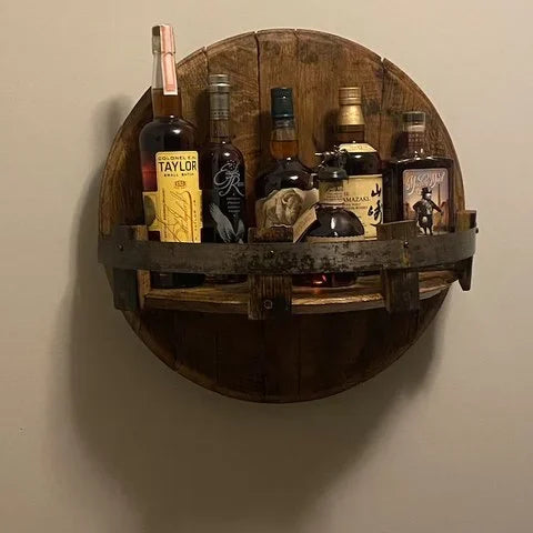 Wooden Six Bottle Display Rack