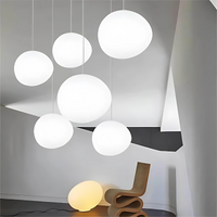 Glass Pebble Pendant Light