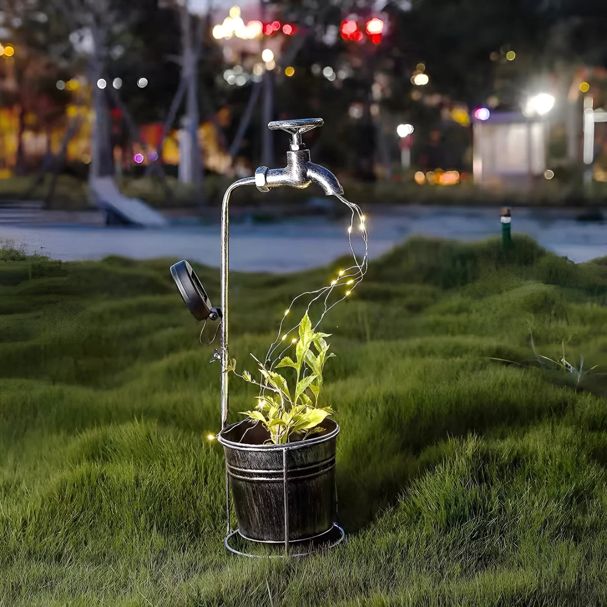 Garden Tap Solar Feature Light