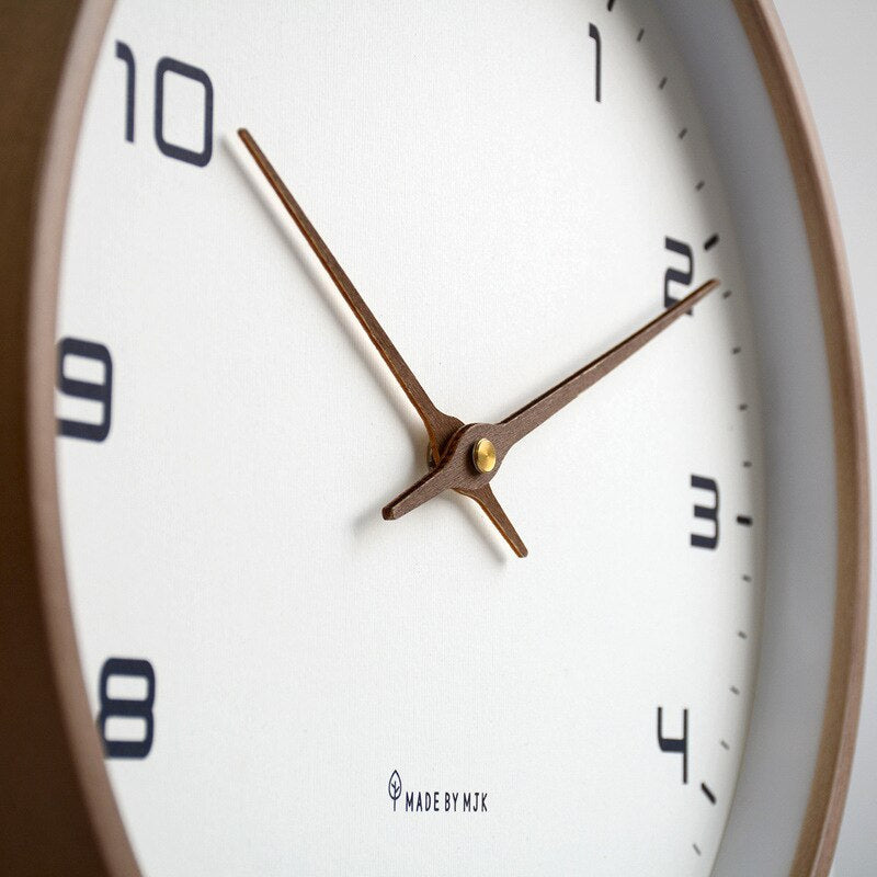 Luxora Solid Wood Wall Clock, 25cm