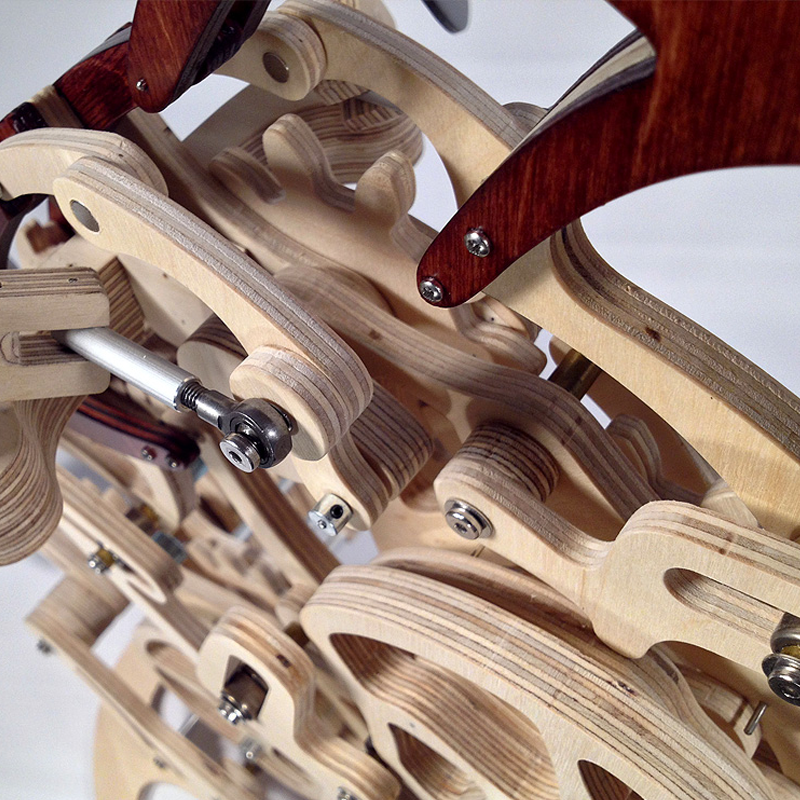 Balancing Wooden Hummingbird Sculpture