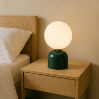 Marble and Glass Table Lamp 23cm