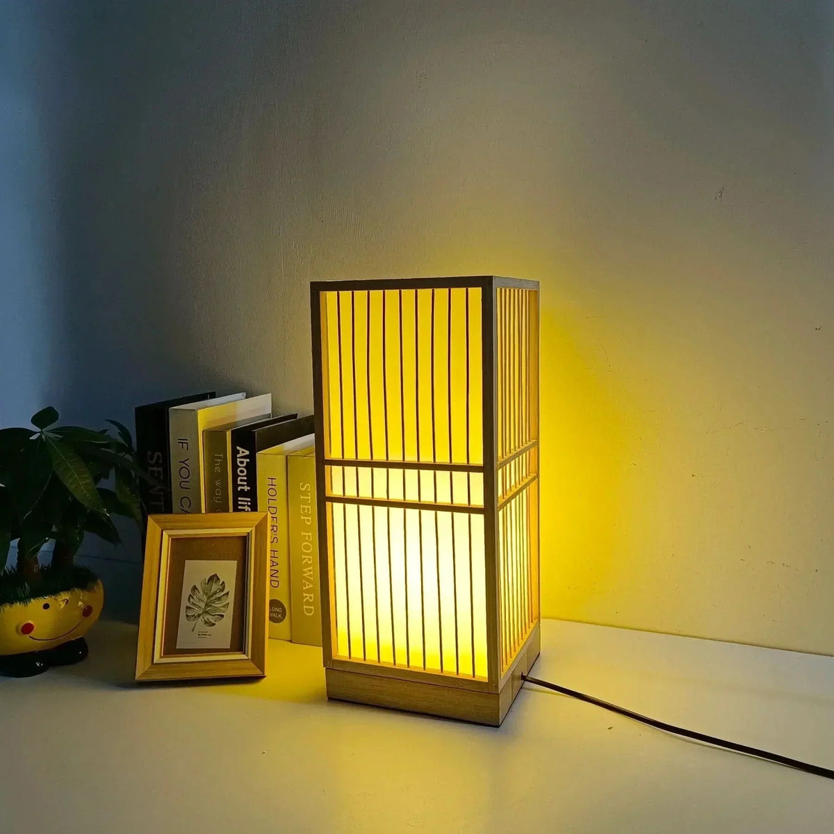Japanese Bamboo Table Lamp