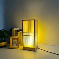 Japanese Bamboo Table Lamp
