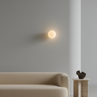 Solstice Milk Glass Wall Light