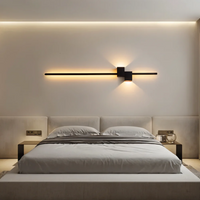 Linear Aluminium Wall Light, 60 or 80cm