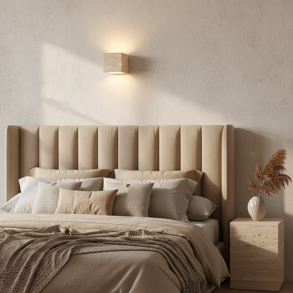 Travertine Up & Down Wall Light