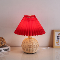 Pleated Shade USB Table Lamp