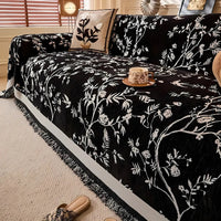 Ormel Floral Chenille Sofa Cover