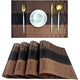 Woven Heat Resistant Placemats Set of 4