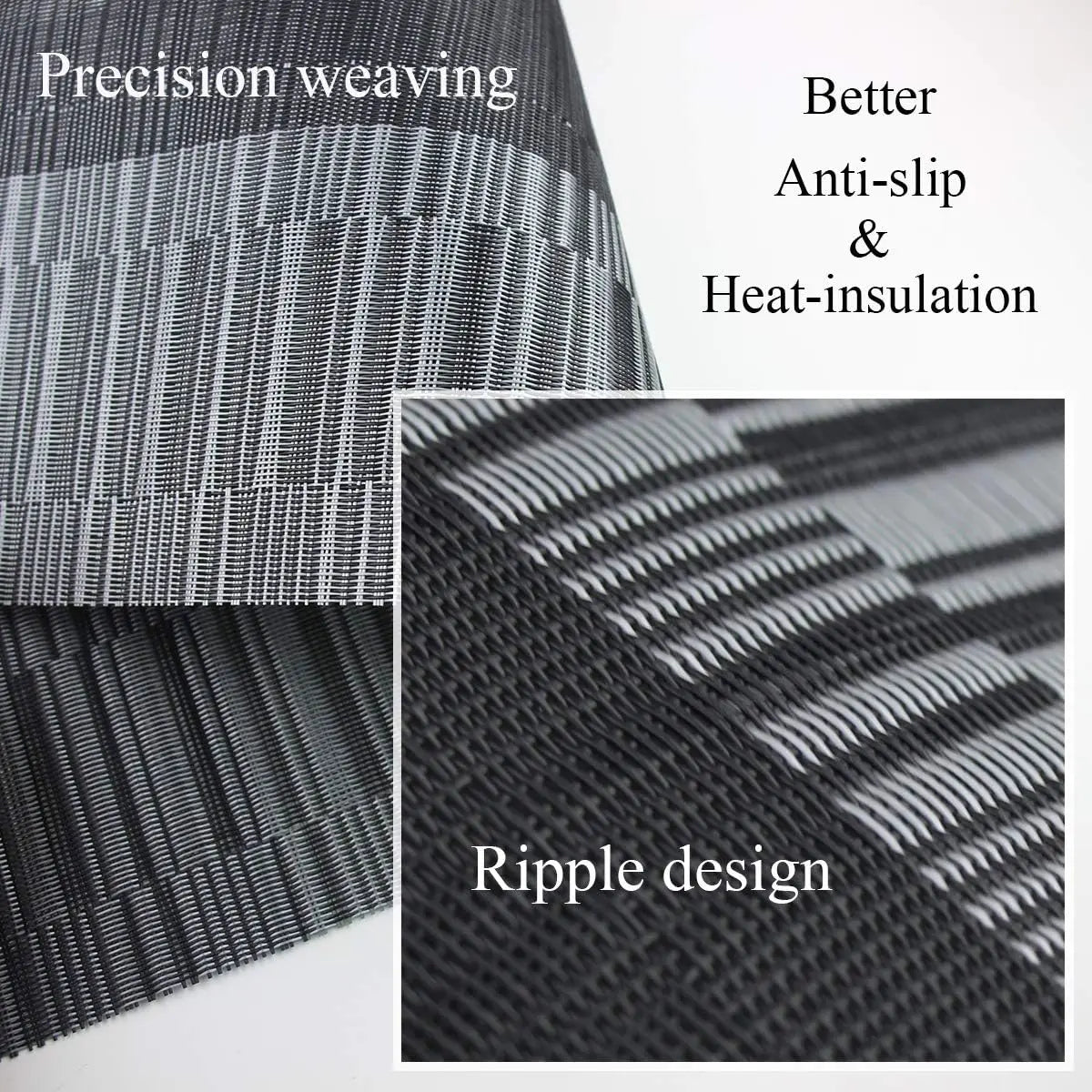 Woven Heat Resistant Placemats Set of 4