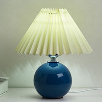 Pleated Ceramic Table Lamp