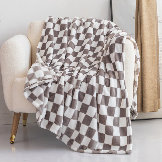 Checked Throw Blanket