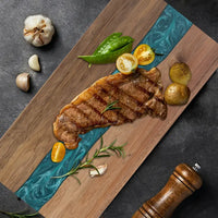 River Resin Acacia Serving Board