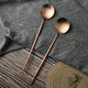 Rose Gold Steel Salad Servers 29.5cm