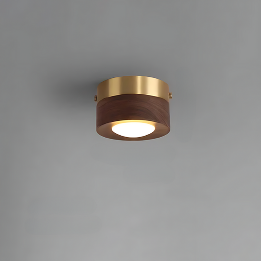 Walnut Ceiling Spotlight 10cm
