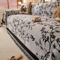 Ormel Floral Chenille Sofa Cover