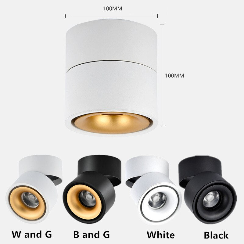 Tilting Aluminium Ceiling Spotlight