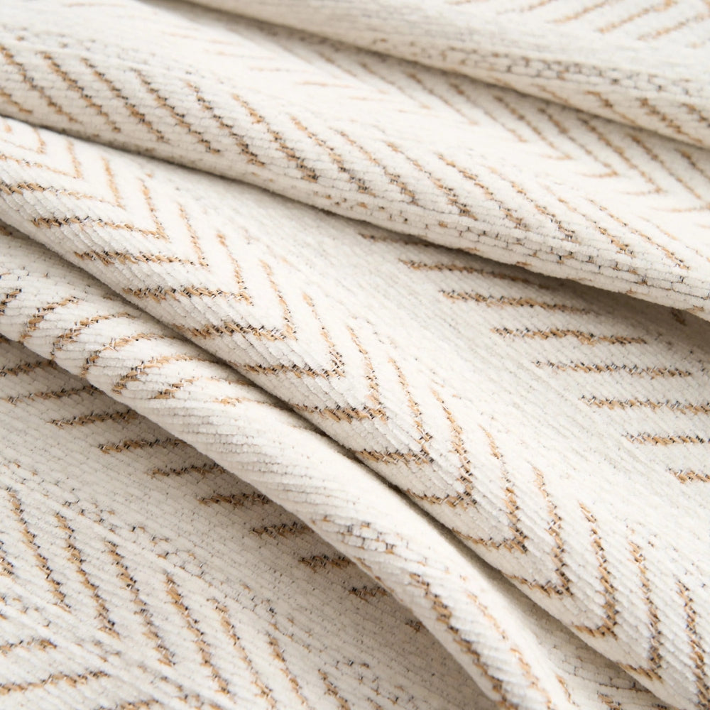 Herringbone Chenille Tassel Sofa Cover